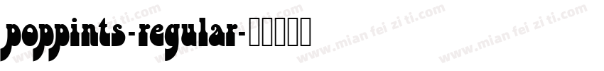 poppints-regular字体转换