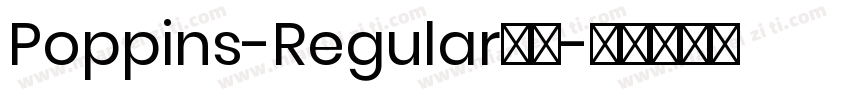 Poppins-Regular字体字体转换