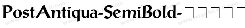 PostAntiqua-SemiBold字体转换