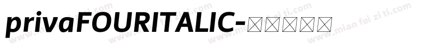privaFOURITALIC字体转换