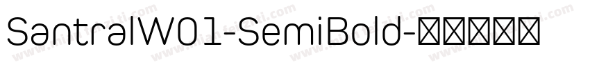 SantralW01-SemiBold字体转换