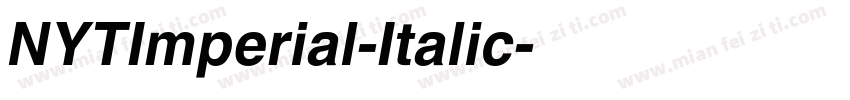 NYTImperial-Italic字体转换