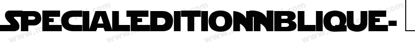 SpecialEditionOblique字体转换