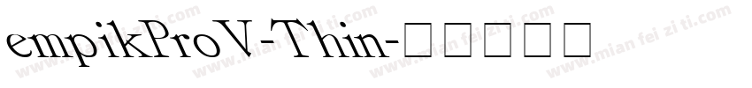 empikProV-Thin字体转换