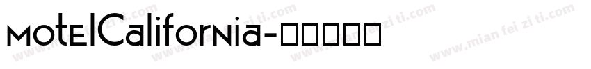 motelCalifornia字体转换