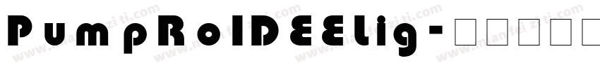 PumpRo1DEELig字体转换