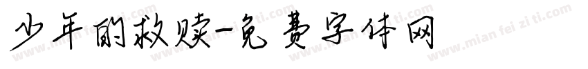 少年的救赎字体转换