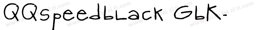 QQspeedBlack_GBK字体转换