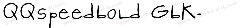 QQspeedBold_GBK字体转换