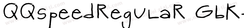 QQspeedRegular_GBK字体转换