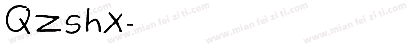 QZshx字体转换