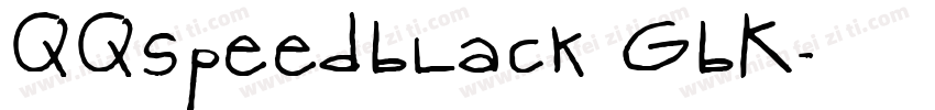 QQspeedBlack_GBK字体转换