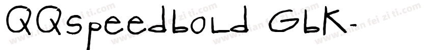 QQspeedBold_GBK字体转换