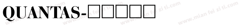 QUANTAS字体转换