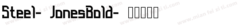 Steel-JonesBold字体转换