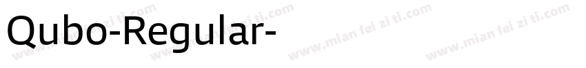 Qubo-Regular字体转换