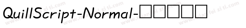 QuillScript-Normal字体转换