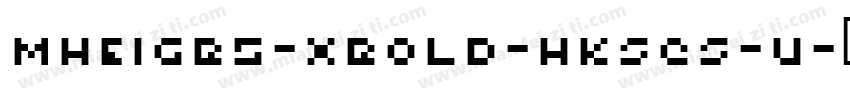 MHeiGB5-Xbold-HKSCS-U字体转换