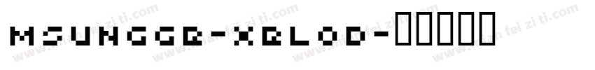 MSungGB-xblod字体转换