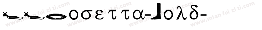 FFRosetta-Bold字体转换
