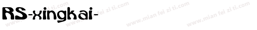 RS-xingkai字体转换