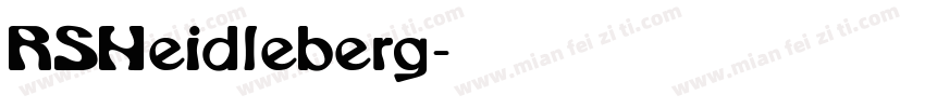 RSHeidleberg字体转换
