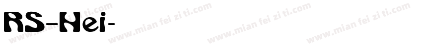 RS—Hei字体转换