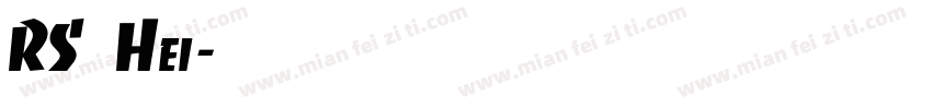RS—Hei字体转换