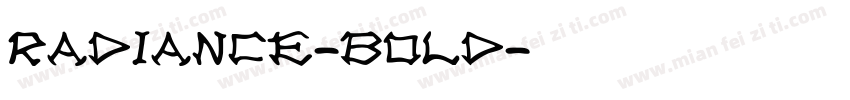 radiance-bold字体转换