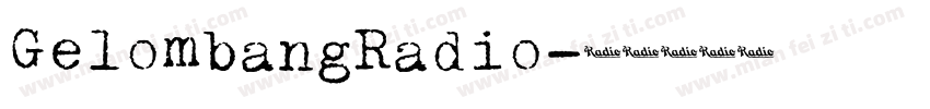 GelombangRadio字体转换