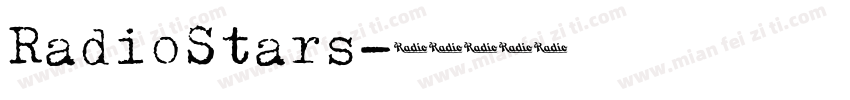 RadioStars字体转换