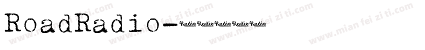 RoadRadio字体转换
