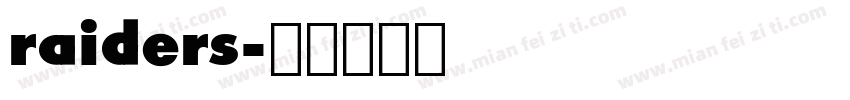 raiders字体转换