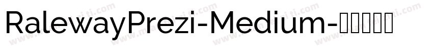 RalewayPrezi-Medium字体转换