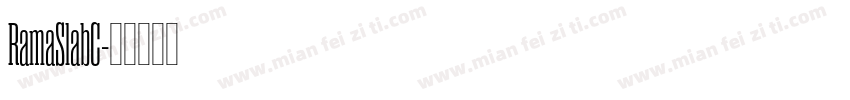 RamaSlabC字体转换