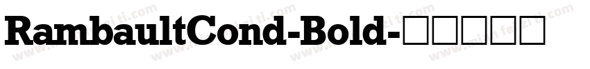 RambaultCond-Bold字体转换