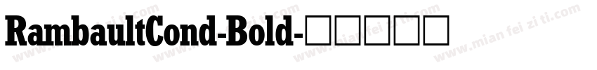 RambaultCond-Bold字体转换
