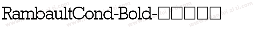 RambaultCond-Bold字体转换