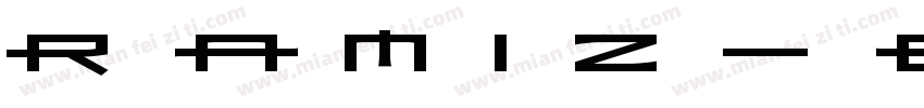 Ramiz-Bold字体转换