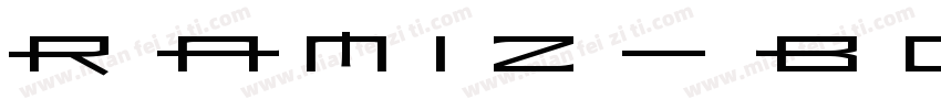Ramiz-Bold字体转换