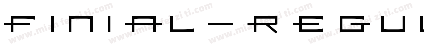 Finial-RegularA字体转换
