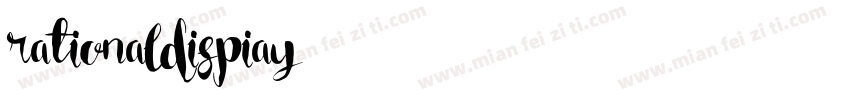 rationaldispiay字体转换