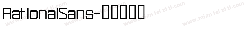RationalSans字体转换