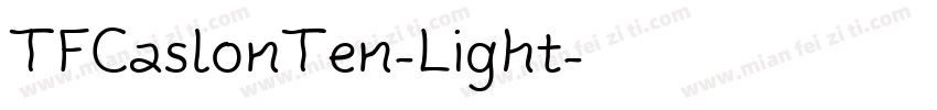 TFCaslonTen-Light字体转换