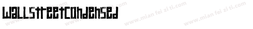 WallStreetCondensed字体转换