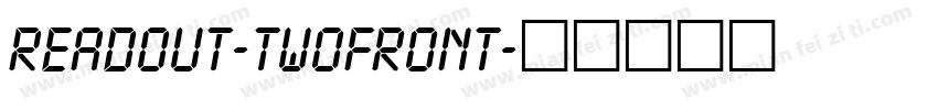Readout-TwoFront字体转换