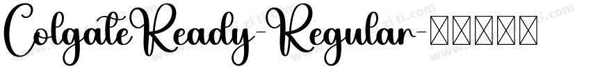 ColgateReady-Regular字体转换