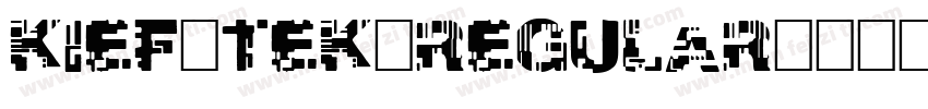 Kief-Tek-Regular字体转换