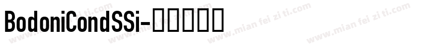 BodoniCondSSi字体转换