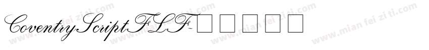 CoventryScriptFLF字体转换